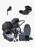 iCandy Peach 7 Pushchair & Accessories with Cybex Cloud T Baby Car Seat and Base T Bundle, Truffle/Deep Black