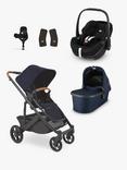 Uppababy Cruz V2 Pushchair with Maxi-Cosi Pebble 360 Pro2 Baby Car Seat and Base Bundle, Noa/Essential Black