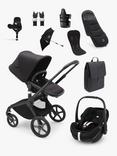 Bugaboo Fox 5 Pushchair with Maxi-Cosi Pebble 360 Pro2 Baby Car Seat and Base Bundle, Midnight Black/Essential Black