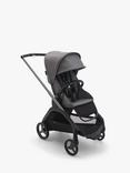 Bugaboo Dragonfly Pushchair & Carrycot, Turtle Air by Nuna Car Seat with Base & Accessories Ultimate Bundle, Grey Melange