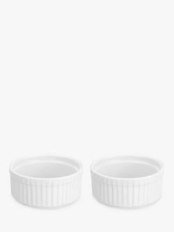 John Lewis  Porcelain Stacking Ramekin, Pack of 2, White, 