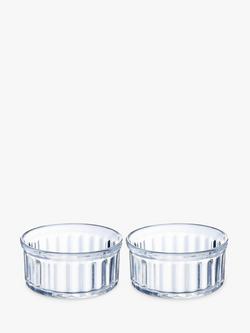 Pyrex Glass Ramekin, Pack of 2, 10cm, Clear, 