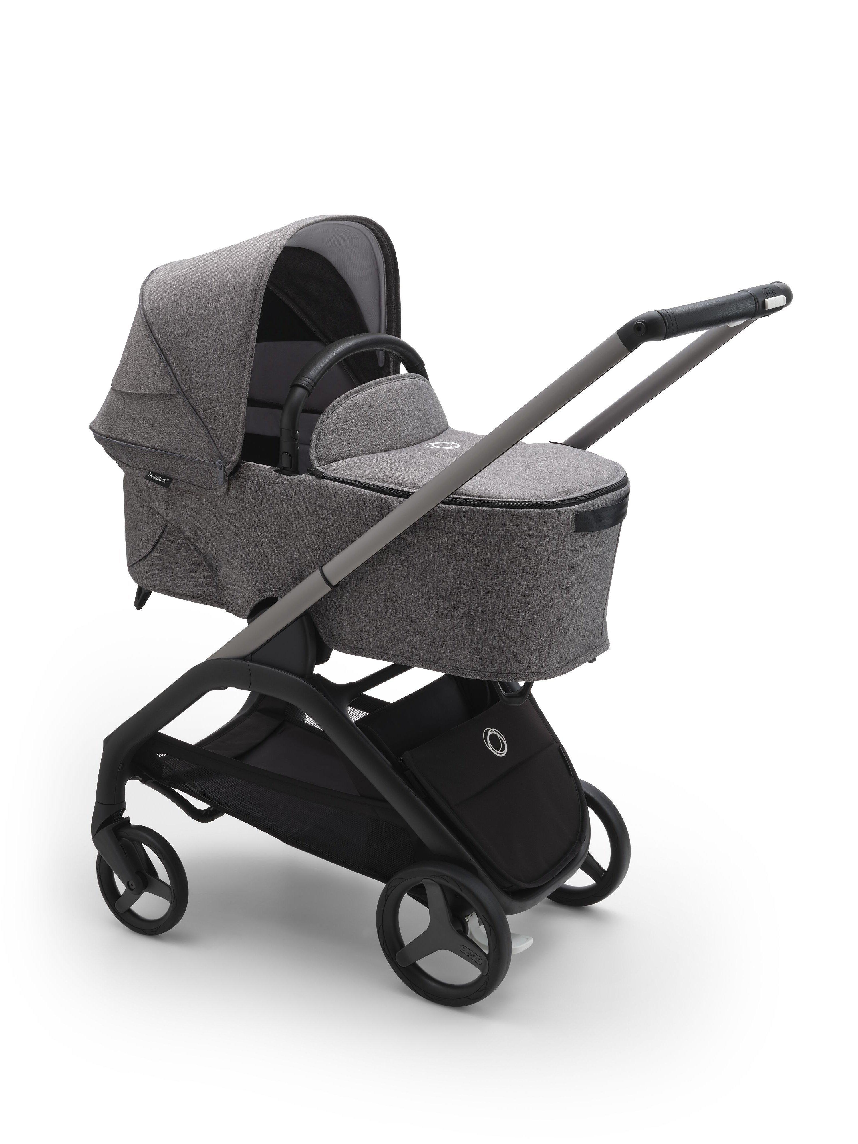 Bugaboo Dragonfly Pushchair Carrycot Accessories Essential Bundle Grey Melange