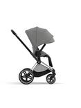 Cybex Priam Pushchair Chassis & Seat Pack Bundle, Black/ Mirage Grey