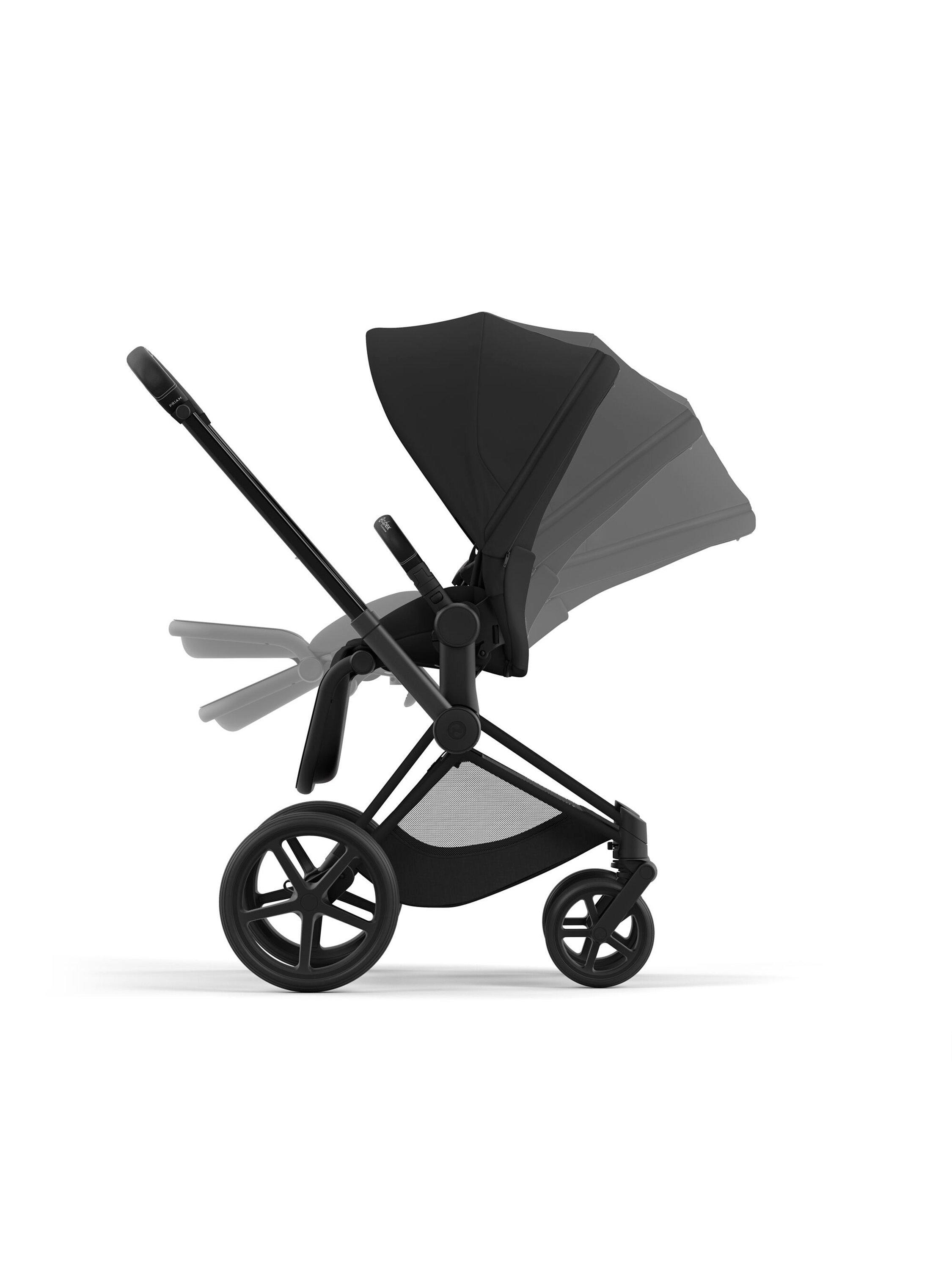 Cybex Priam Pushchair Chassis & Seat Pack Bundle, Black