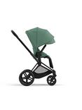 Cybex Priam Pushchair Chassis & Seat Pack Bundle, Matt Black/ Leaf Green