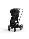 Cybex e-Priam Pushchair Chassis & Seat Pack Bundle, Chrome/Black