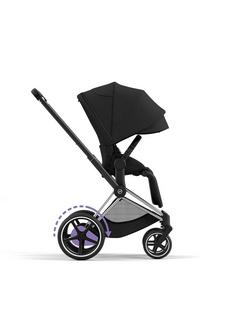 Cybex e-Priam Pushchair Chassis & Seat Pack Bundle, Chrome/Black - view 2, 