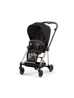 Cybex Mios Pushchair, Carrycot & Cloud T PLUS i-Size Car Seat with Base T Bundle, Rose Gold/ Black - view 2, 