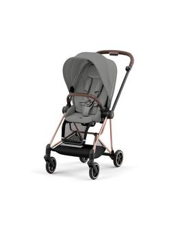 Cybex Mios Pushchair, Carrycot & Cloud T PLUS i-Size Car Seat with Base T Bundle, Rose Gold/ Mirage Grey - view 2, 