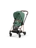 Cybex Mios Pushchair, Carrycot & Cloud T PLUS i-Size Car Seat with Base T Bundle, Rose Gold/ Leaf Green