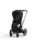 Cybex e-Priam Pushchair, Carrycot & Cloud T PLUS i-Size Car with Base T Bundle, Black