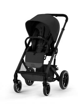 Cybex Balios S Lux Pushchair, Carrycot & Accessories with Cloud T & Base T Bundle, Moon Black - view 2, 