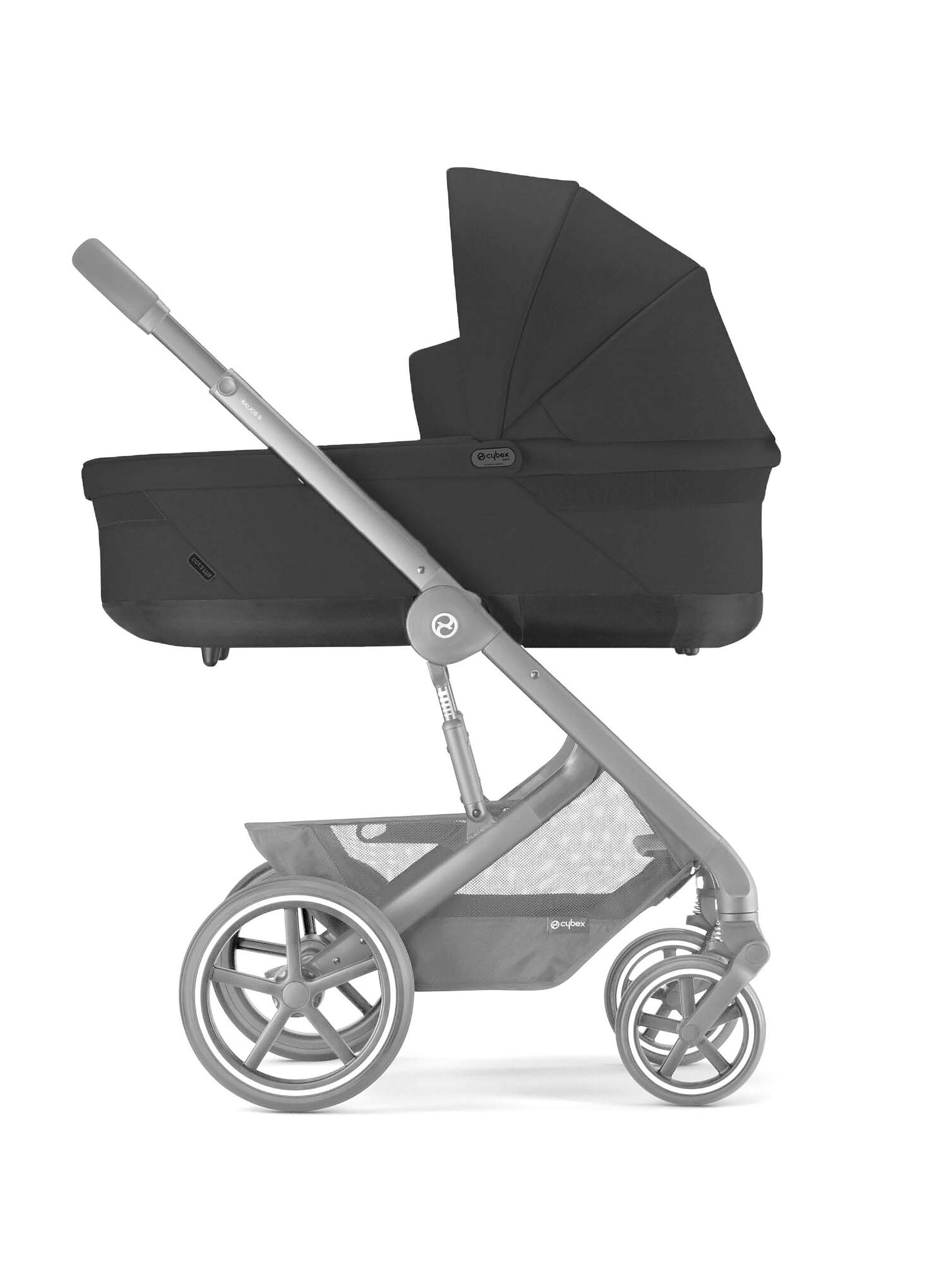 Cybex Balios S Lux Pushchair Carrycot Accessories with Cloud T Base T Bundle Moon