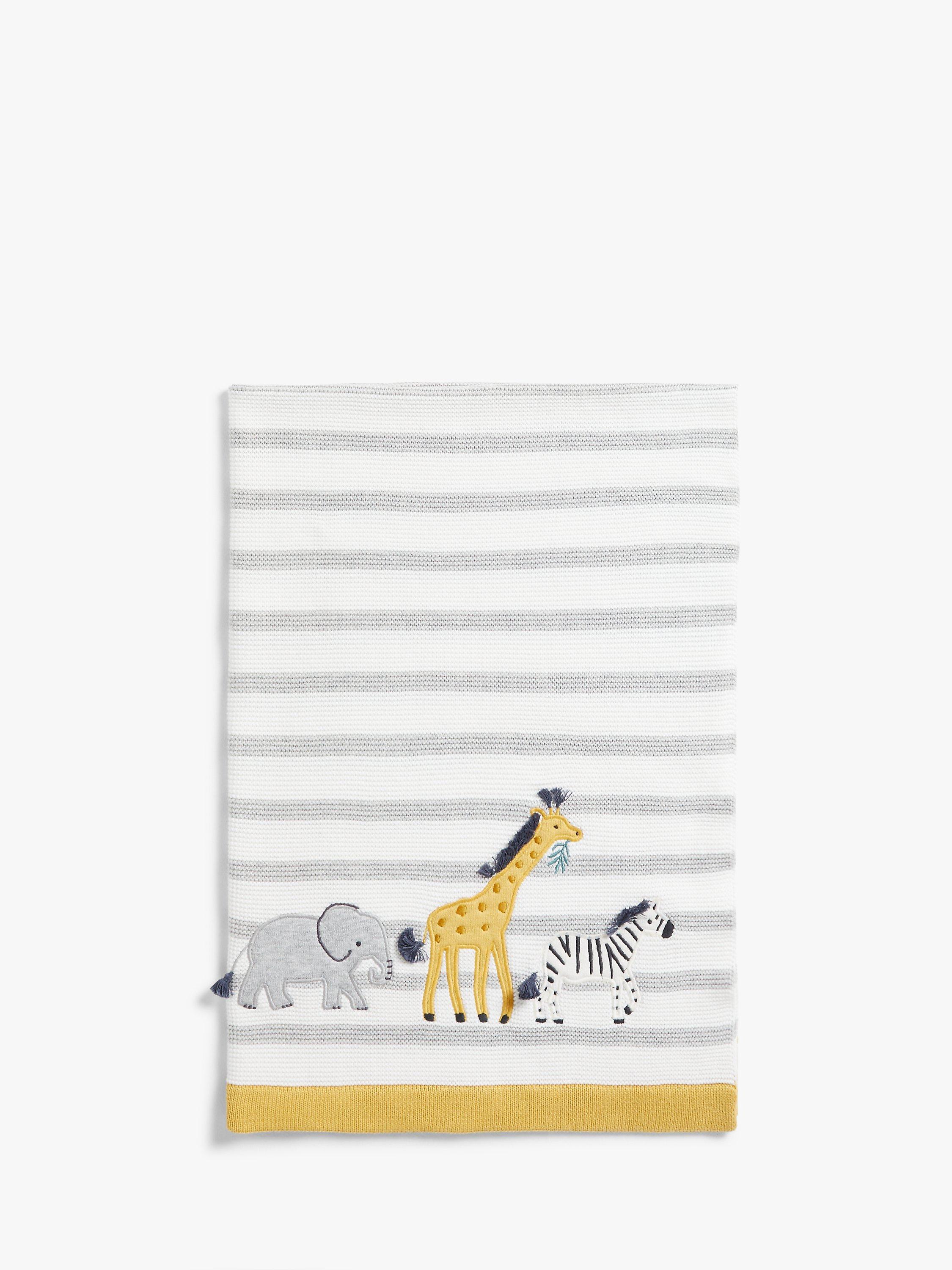 John Lewis Safari Sheet, Duvet Covet & Pillowcase, Blanket & Mobile Bundle