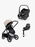 iCandy Orange 4 Pushchair with Maxi-Cosi Pebble 360 i-Size Baby Car Seat and FamilyFix 360 ISOFIX Base Bundle, Latte/Essential Black