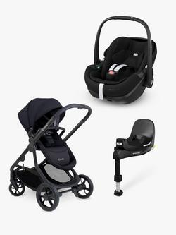iCandy Orange 4 Pushchair with Maxi-Cosi Pebble 360 Pro2 i-Size Car Seat and FamilyFix 360 Pro Base Bundle, Black, 