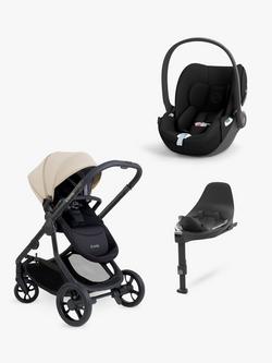 iCandy Orange 4 Pushchair with Cybex Cloud T i-Size Rotating Baby Car Seat and Base T Rotating ISOFIX Base Bundle, Latte/Sepia Black, 