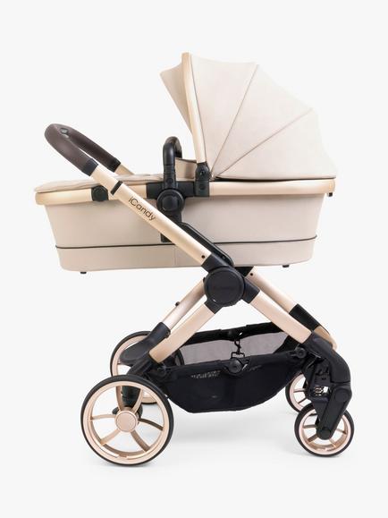 iCandy Peach 7 Pushchair & Accessories with Cybex Cloud T Plus i-Size Baby Car Seat and Base T ISOFIX Base Bundle, Biscotti/ Beige - view 2, 