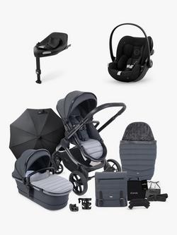 iCandy Peach 7 Pushchair & Accessories with Cybex Cloud G Baby Car Seat and Base G Bundle, Truffle/Deep Black, 