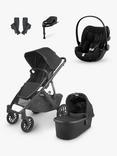 Uppababy Vista V2 Pushchair with Cybex Cloud G Baby Car Seat and Base G Bundle, Jake /Deep Black