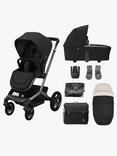 Max-Cosi Fame Pushchair, Carrycot and Accessories Essential Bundle, Black