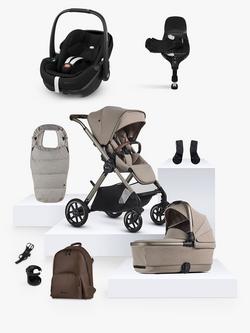 Silver Cross Reef 2 Special Edition Pushchair & Accessories with Maxi-Cosi Pebble 360 Pro2 i-Size Car Seat and FamilyFix 360 Pro Base Bundle, Frappe/Black, 