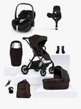 Silver Cross Reef 2 Special Edition Pushchair & Accessories with Maxi-Cosi Pebble 360 Pro2 i-Size Car Seat and FamilyFix 360 Pro Base Bundle, Ganache/Black