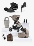 Silver Cross Reef 2 Special Edition Pushchair & Accessories with Cybex Cloud T Car Seat and Base T Bundle, Frappe/Black