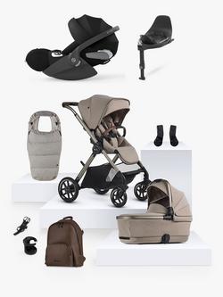 Silver Cross Reef 2 Special Edition Pushchair & Accessories with Cybex Cloud T Car Seat and Base T Bundle, Frappe/Black, 