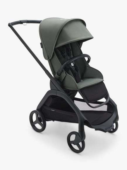Bugaboo Dragonfly Pushchair, Carrycot & Accessories with Cybex Cloud T i-Size Rotating Car Seat & Base Bundle, Forest Green - view 2, 