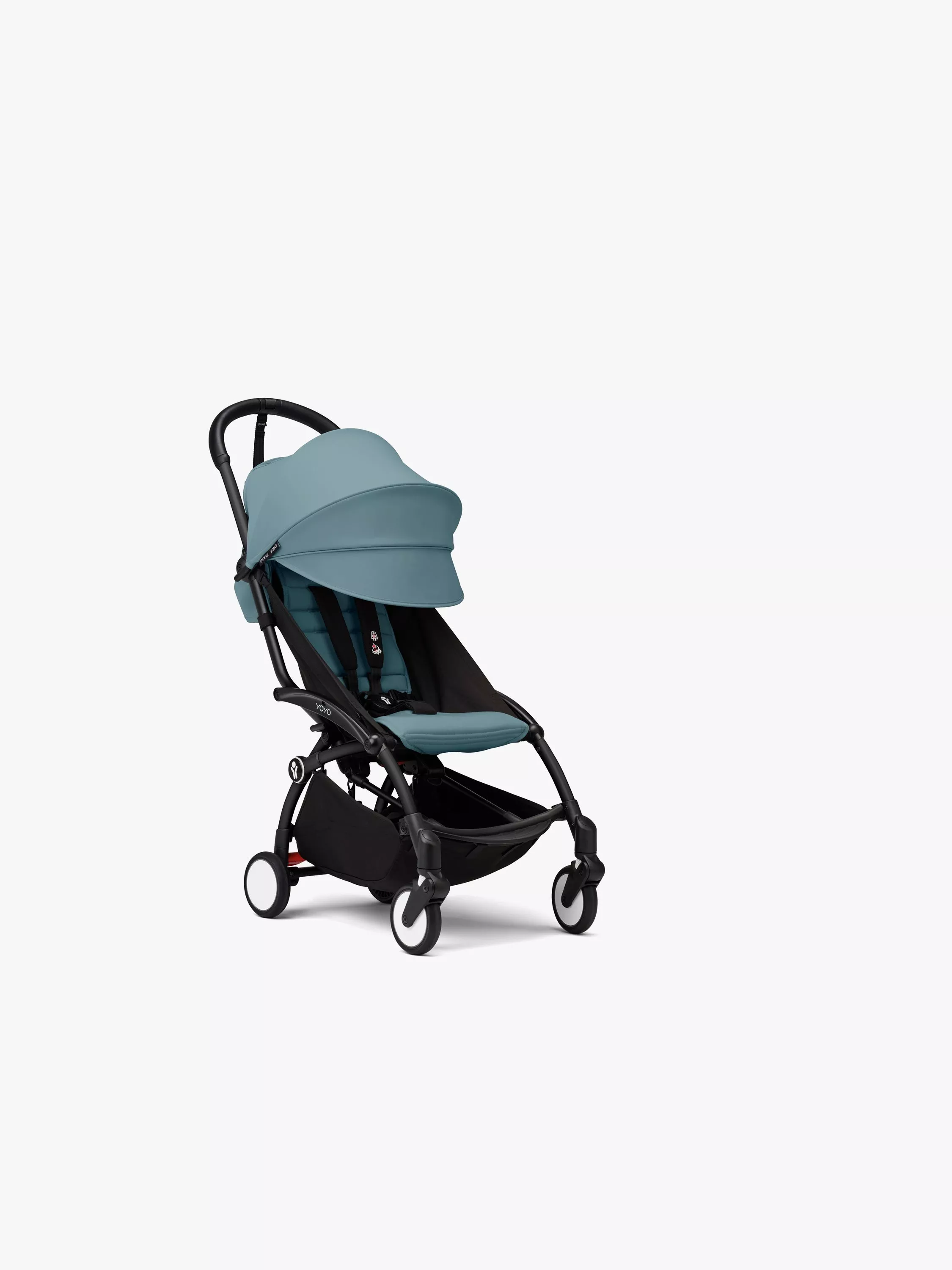 Stokke YOYO³ Pushchair Frame and 6+ Colour Pack, Black/Aqua