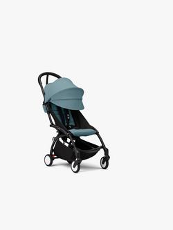 Stokke YOYO³ Pushchair Frame and 6+ Colour Pack, Black/Aqua, 