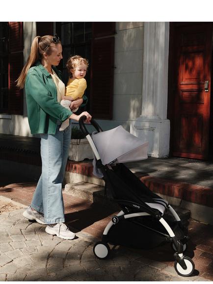 Stokke YOYO³ Pushchair Frame and 6+ Colour Pack, Black/Stone - view 2, 