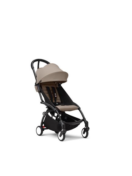Stokke YOYO³ Pushchair Frame and 6+ Colour Pack, Black/Taupe - view 2, 