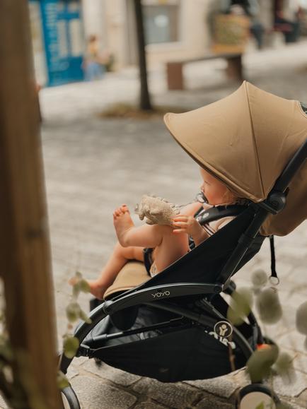 Stokke YOYO³ Pushchair Frame and 6+ Colour Pack, Black/Toffee - view 2, 