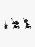 Stokke YOYO³ Pushchair Frame, Newborn Pack and 6+ Colour Pack, Black