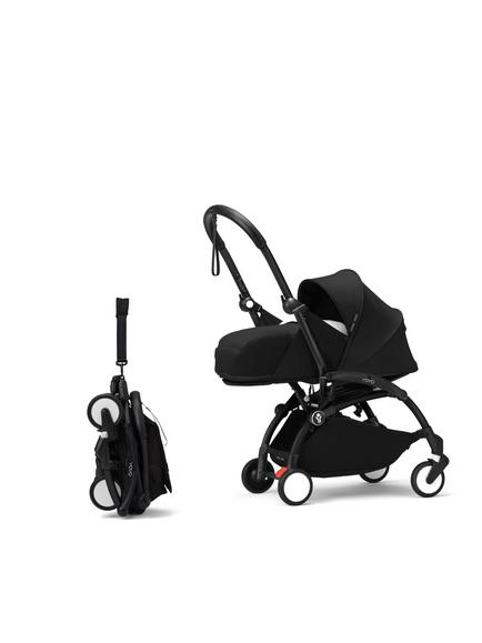Stokke YOYO³ Pushchair Frame, Newborn Pack and 6+ Colour Pack, Black - view 2, 