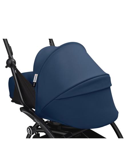 Stokke YOYO³ Pushchair Frame, Newborn Pack and 6+ Colour Pack Bundle, Black/Air France Blue - view 2, 