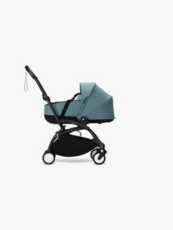 Stokke YOYO³ Pushchair Frame, Newborn Shell and 6+ Colour Pack, Black/Aqua - view 2, 