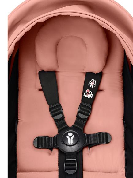 Stokke YOYO³ Pushchair Frame, Newborn Shell and 6+ Colour Pack, Black/Ginger - view 2, 