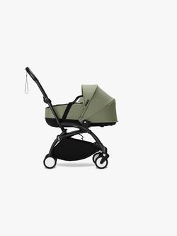 Stokke YOYO³ Pushchair Frame, Newborn Shell and 6+ Colour Pack, Black/Olive - view 2, 