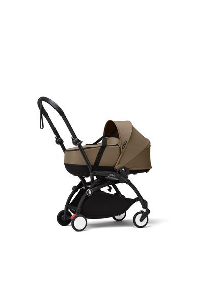 Stokke YOYO³ Pushchair Frame, Newborn Shell and 6+ Colour Pack, Black/Toffee - view 2, 