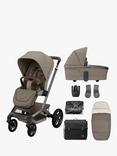 Maxi-Cosi Fame Pushchair, Carrycot and Accessories Essential Bundle, Twillic Truffle/Black