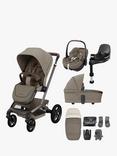 Maxi-Cosi Fame Pushchair, Carrycot and Accessories with Maxi-Cosi Pebble 360 Car Seat and Base Premium Bundle, Twillic Truffle/Black