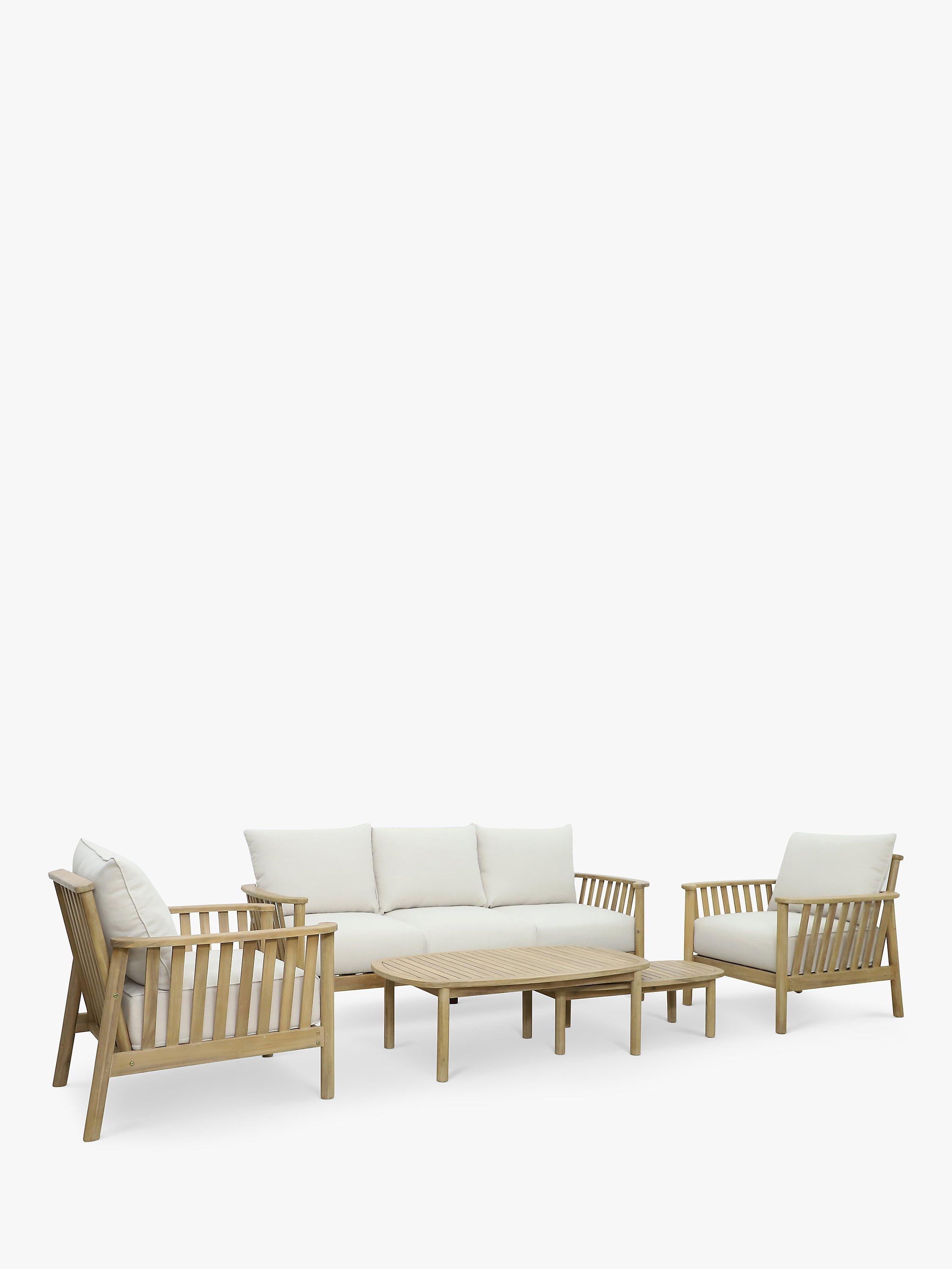 John Lewis Boardwalk 5-Seater Garden Lounge Set, FSC-Certified (Acacia Wood), Natural