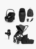 Silver Cross Tide Pushchair, Carrycot & Accessories With Maxi Cosi Pebble 360 Pro2 i-Size Car Seat and FamilyFix Base, Space