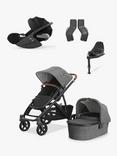 Uppababy Vista V3 Pushchair with Cybex Cloud T Baby Car Seat and Base Bundle,  Greyson