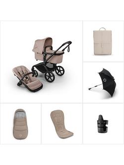 Bugaboo Fox 5 Renew Pushchair & Accessories Essential Bundle, Desert Taupe, 