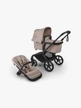 Bugaboo Fox 5 Renew Pushcair, Bugaboo Turtle Air by Nuna Car Seat with Base and Accessories Ultimate Bundle, Taupe Melange
